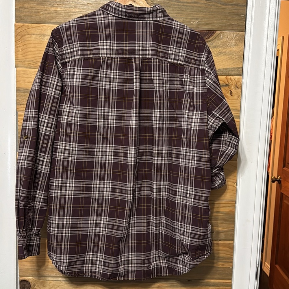 Carhartt‎ Ladies Button Down Plaid Long Sleeve Plus Size Shirt XXL - Picture 5 of 6